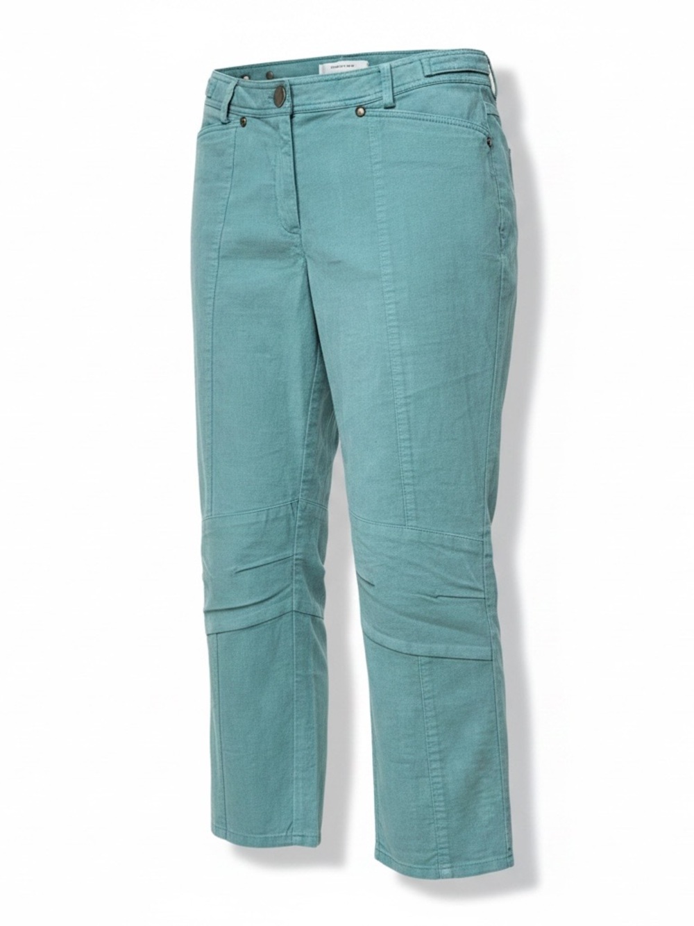 NWOT DEREK LAM 10 Crosby rare seafoam corduroy Moto cropped pants 6 new